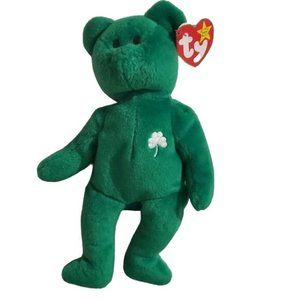 Erin the Bear TY Beanie Baby Shamrock 1997 Retired